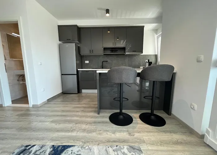 Апартаменты Neue Familienwohnung Meerblick - Klima & Parkplatz Макарска